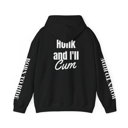 honk and i'll cum black hoodie